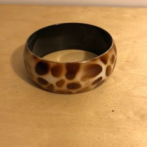 Animal print bangle